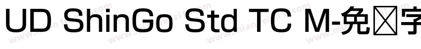 UD ShinGo Std TC M字体转换